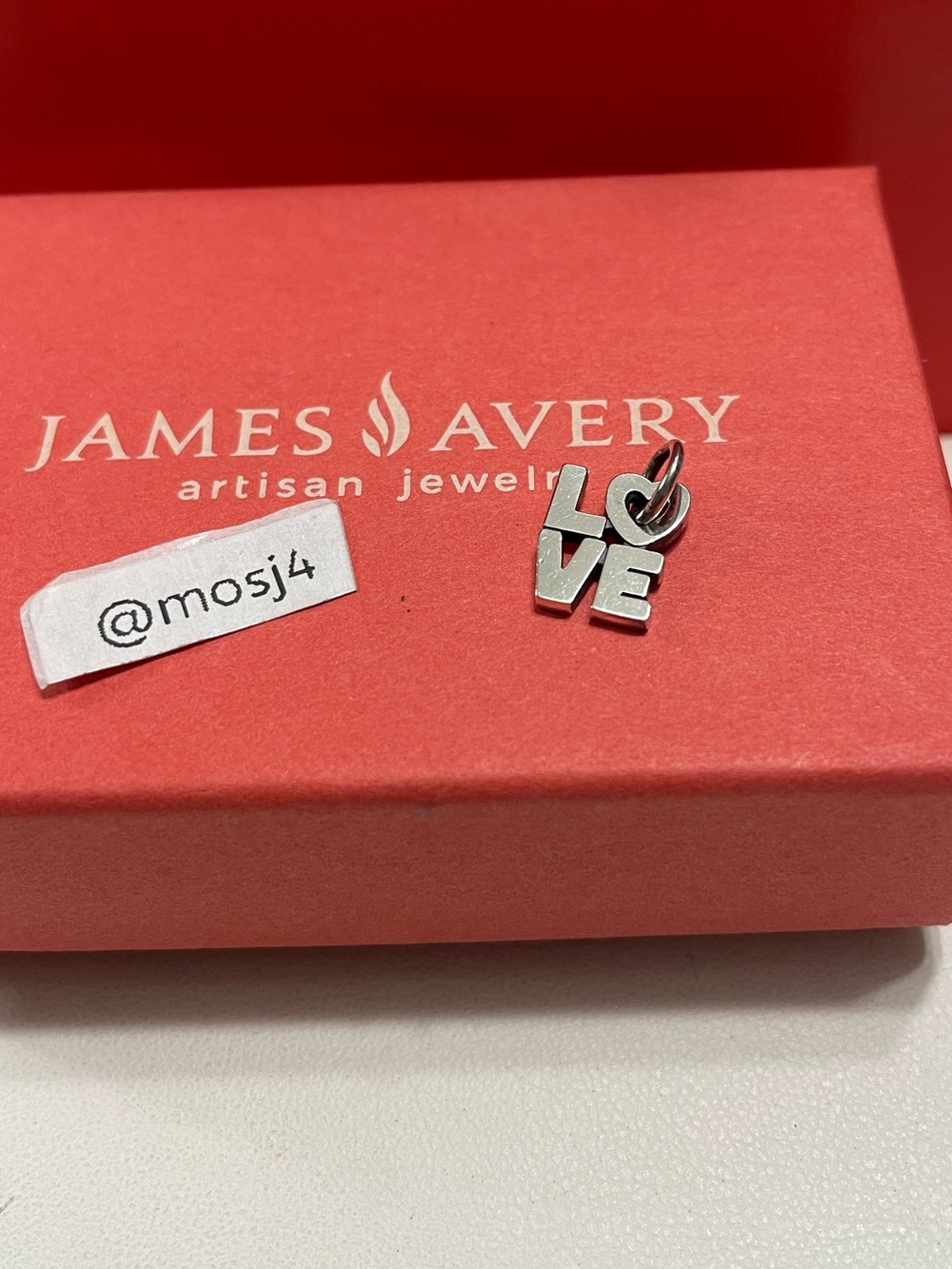 Retired James Avery Love Charm
